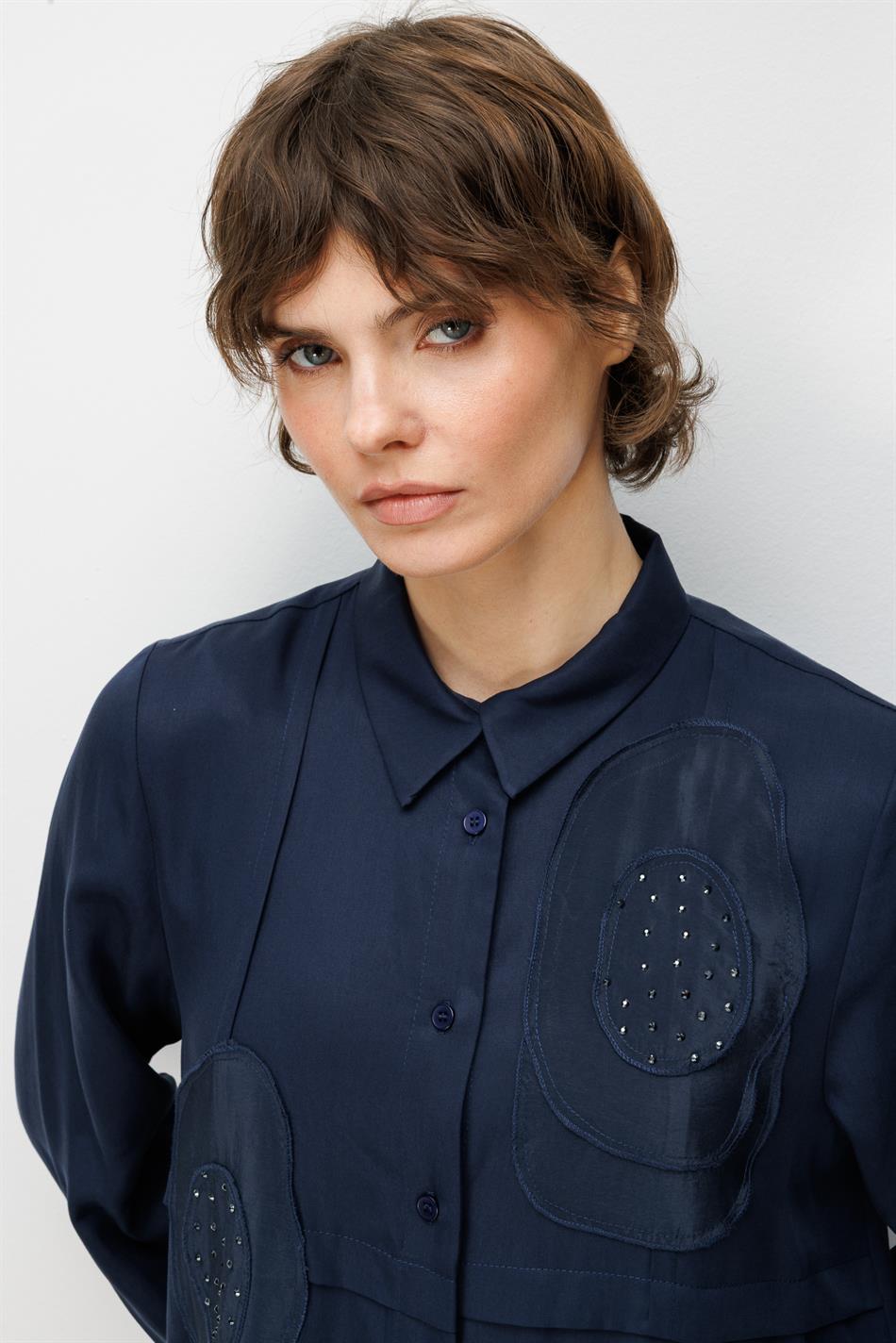 %100 Doğal LyoCELL Maxi Dökümlü Soft Kumaş Elişi Flora İşleme Detaylı Maxi Tunik Ferace-Laci