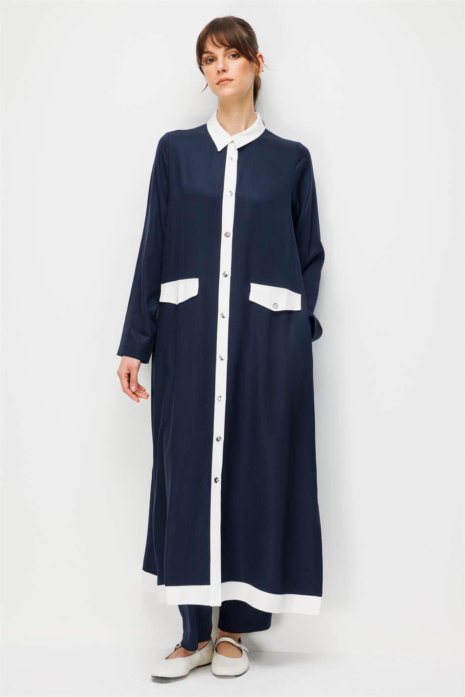 %100 Doğal LyoCELL Maxi Dökümlü Soft Kumaş Summer Garnili Maxi Elbise Ferace-Laci