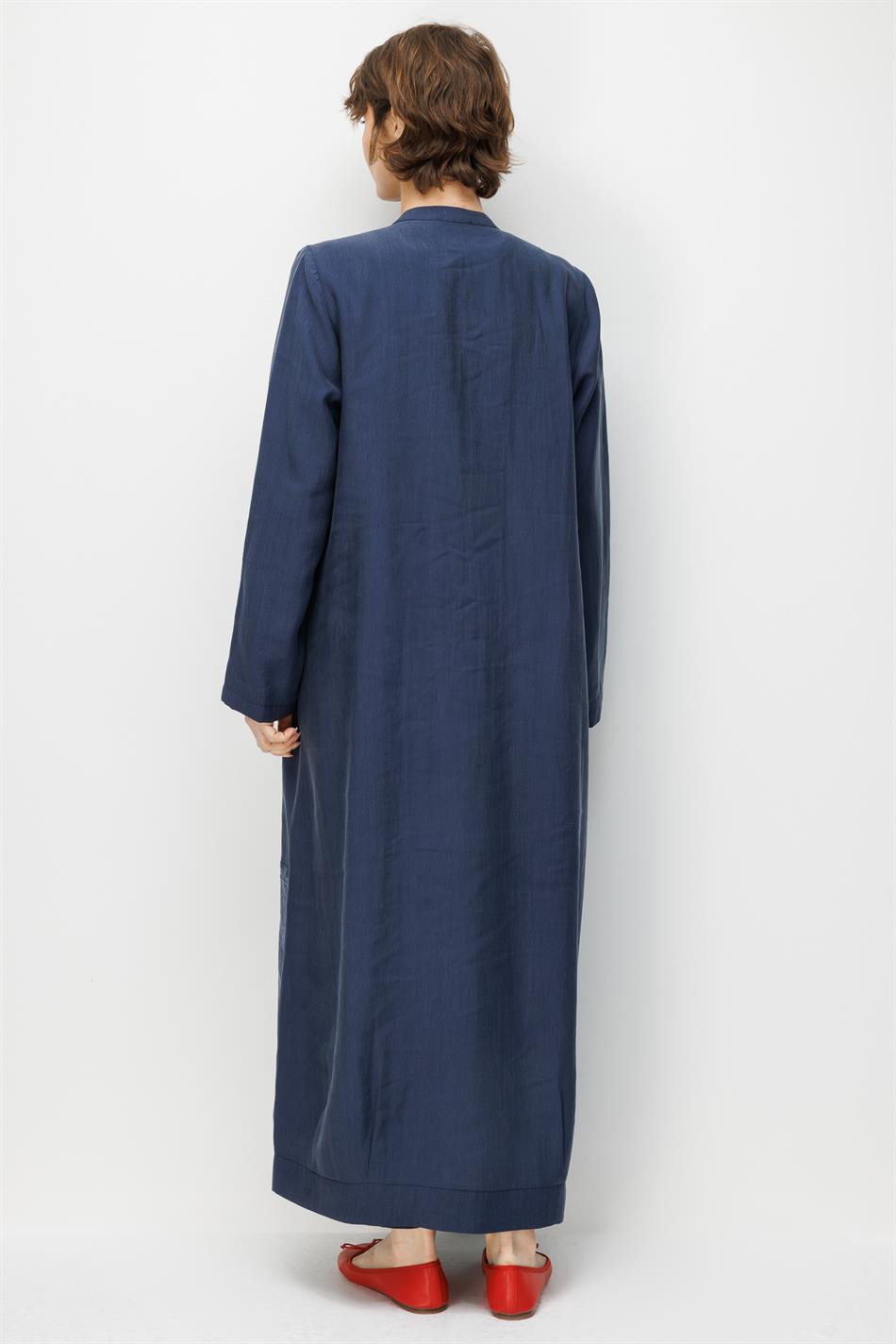 %80 Doğal LyoCELL Dökümlü Soft Hissiyatlı Ara Desen Süslemeli Kap Ferace-Laci