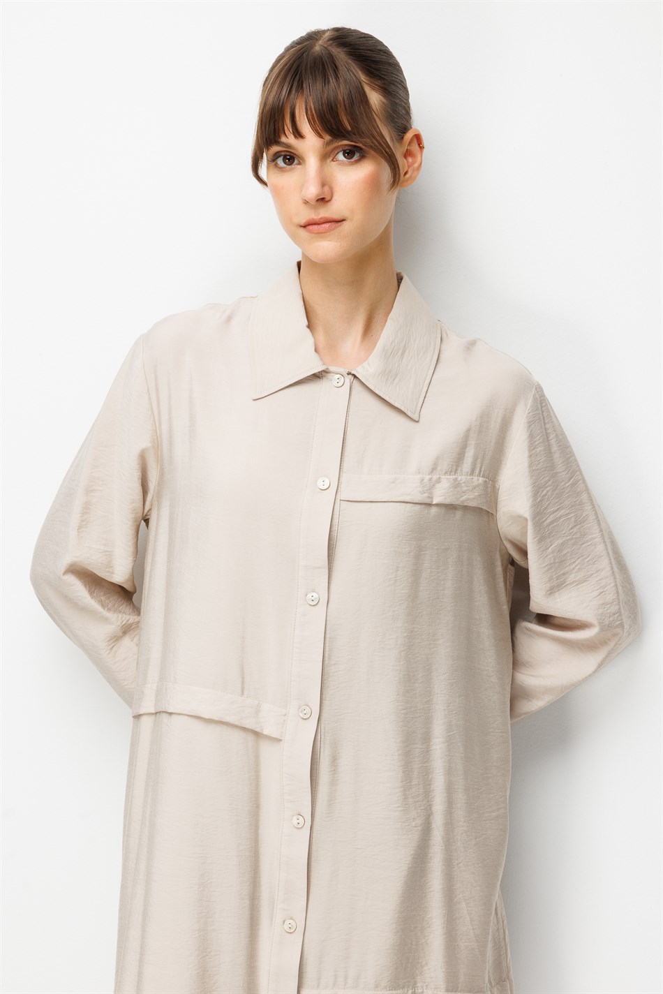 85% LyoCELL Goldy Kat Aller Detailed Sport Maxi Tunic with Stones