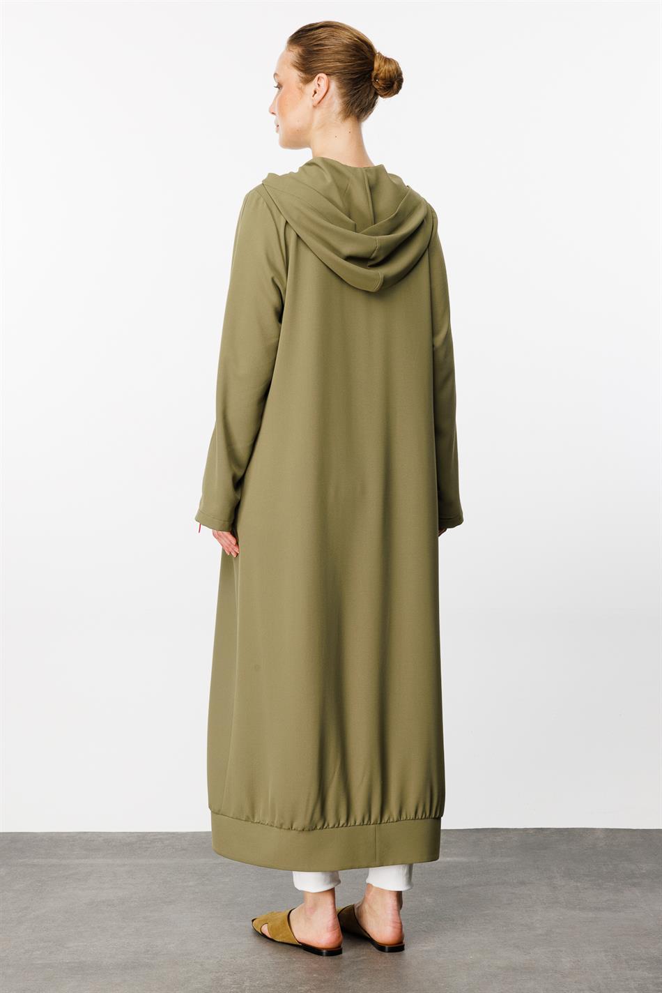 ALL Garni ve Dikiş Detaylı Özel Dokuma Kumaş Zor Kırışan Nefes Alan Spor Kap-Haki