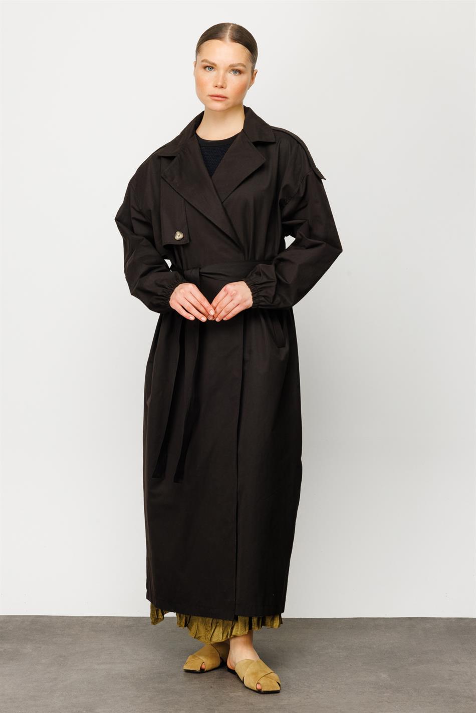 BBRY STD CAP TRENCH - Zwart