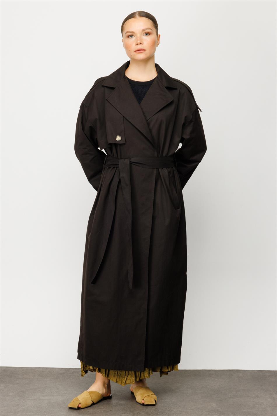 BBRY STD CAP TRENCH - Zwart