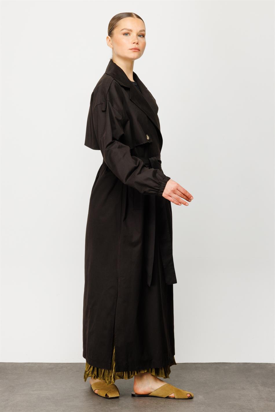 BBRY STD CAP TRENCH - Zwart