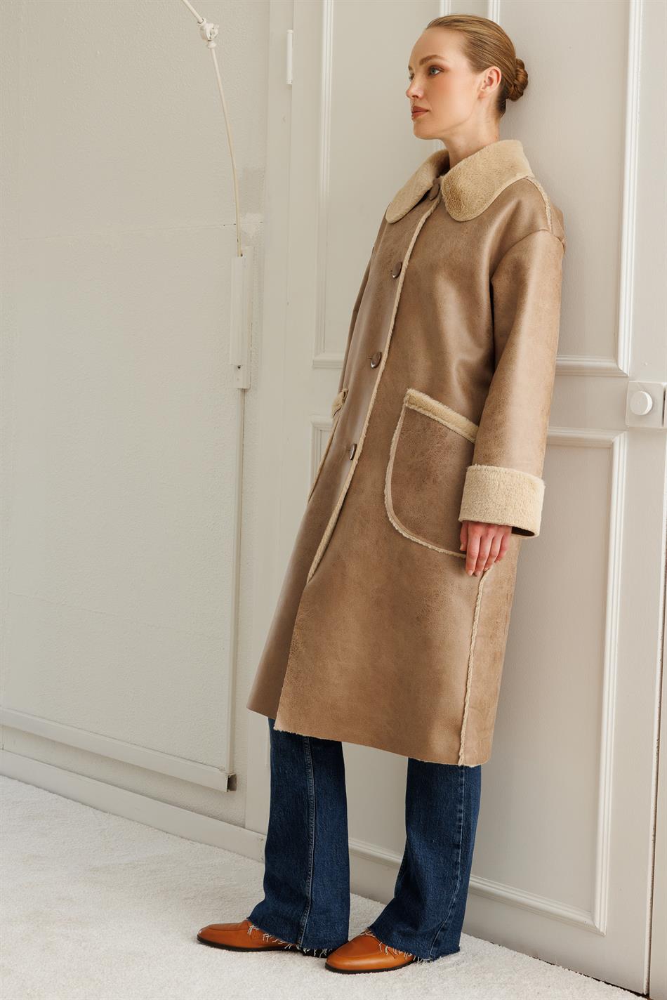 Timeless Lightweight Double-Sided Coat/Jacket - Stone