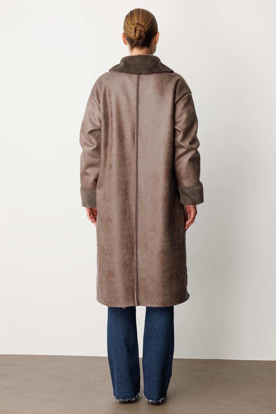 Timeless Lightweight Double-Sided Coat - Smoke Grey (Anthracite)