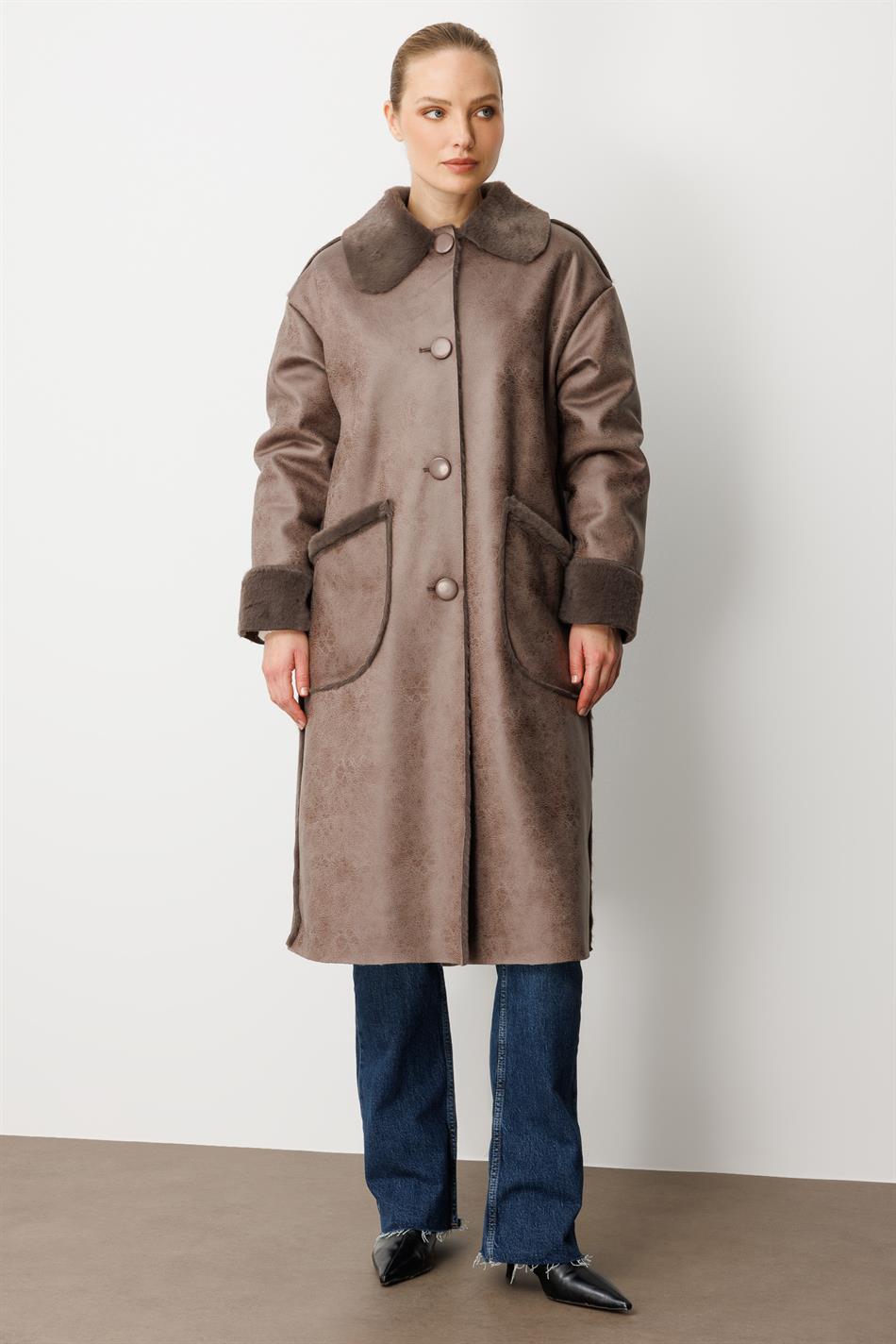Timeless Lightweight Double-Sided Coat - Smoke Grey (Anthracite)