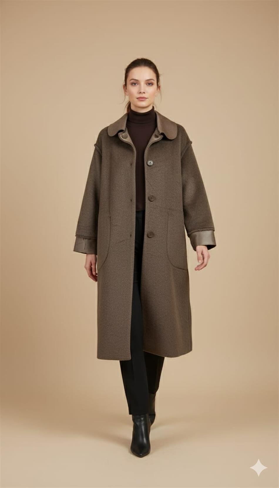 Timeless Lightweight Double-Sided Coat - Smoke Grey (Anthracite)