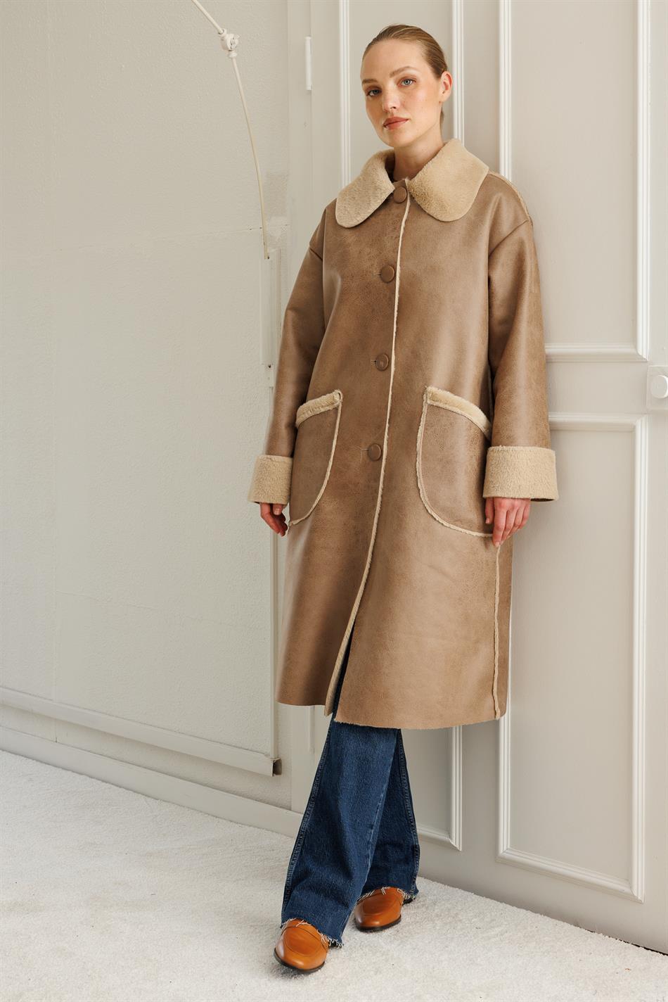 Timeless Lightweight Double-Sided Coat/Jacket - Stone