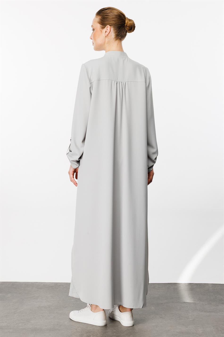 Dikiş Garni Detaylı Zor Kıırşan Nefes Alan Özel Dokuma Kumaş Spor Kap-Gri