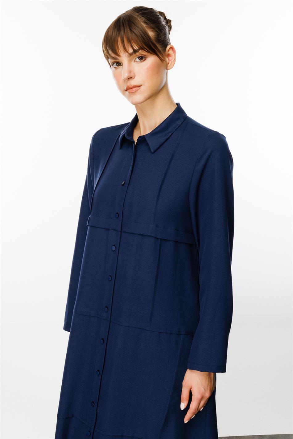 Naaipatroon zijden sportpet - marineblauw