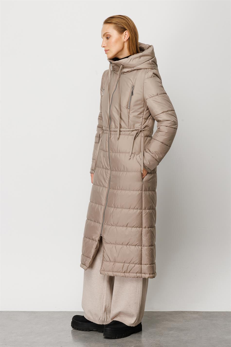 Everywide Steppmantel Sportjacke - Stein