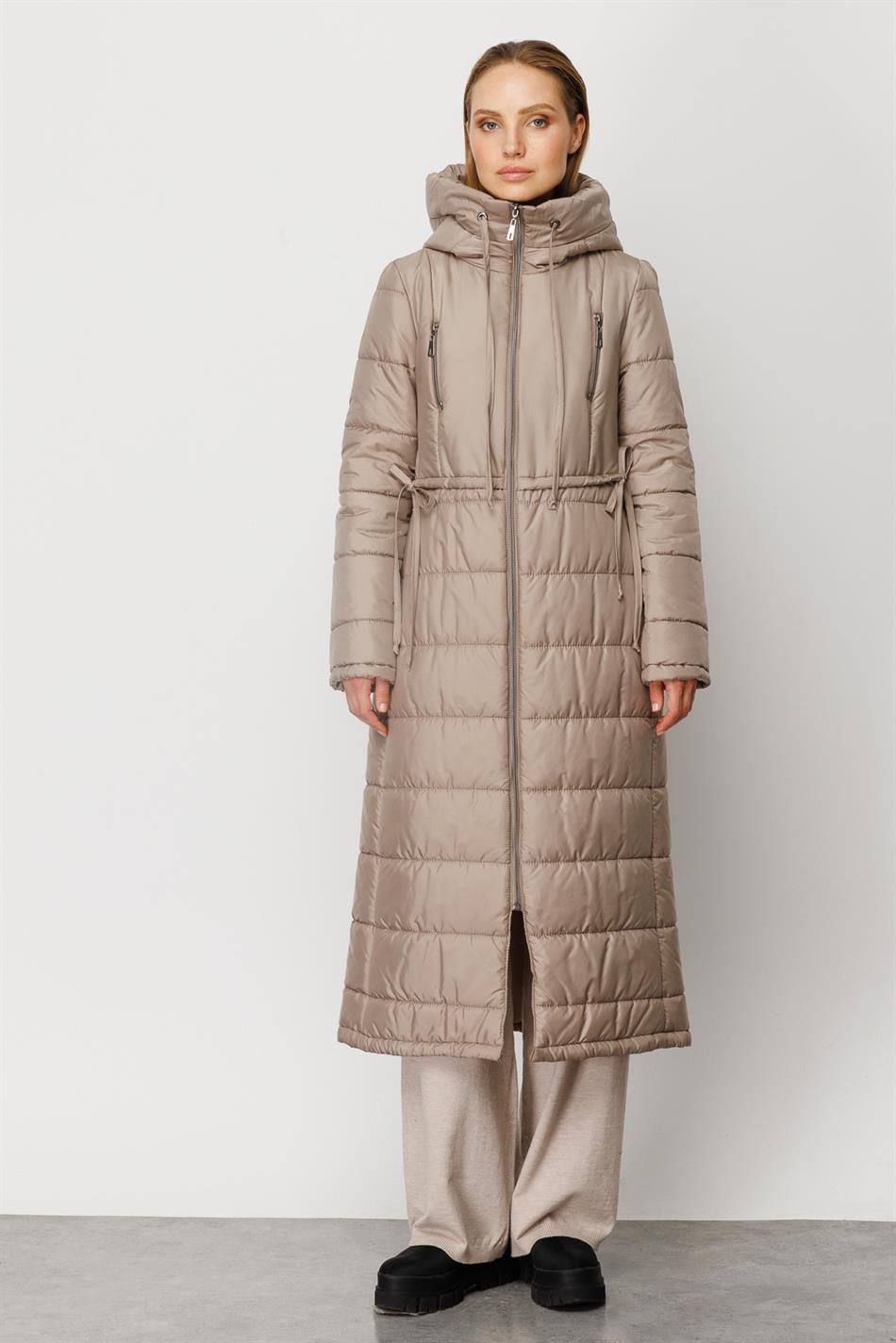 Everywide Steppmantel Sportjacke - Stein