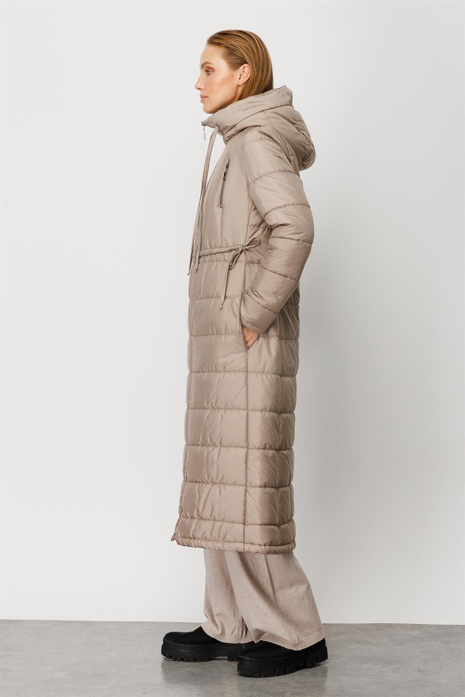 Everywide Steppmantel Sportjacke - Stein