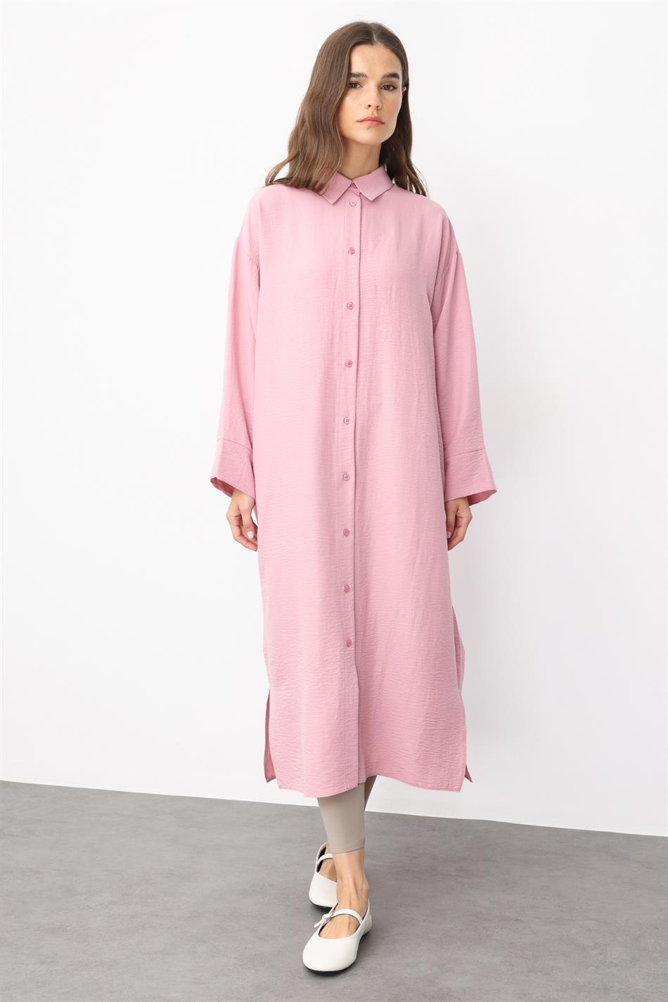 Forall zijden sportjas, comfortabel en lichtgewicht, tijdloos model - Poederroze