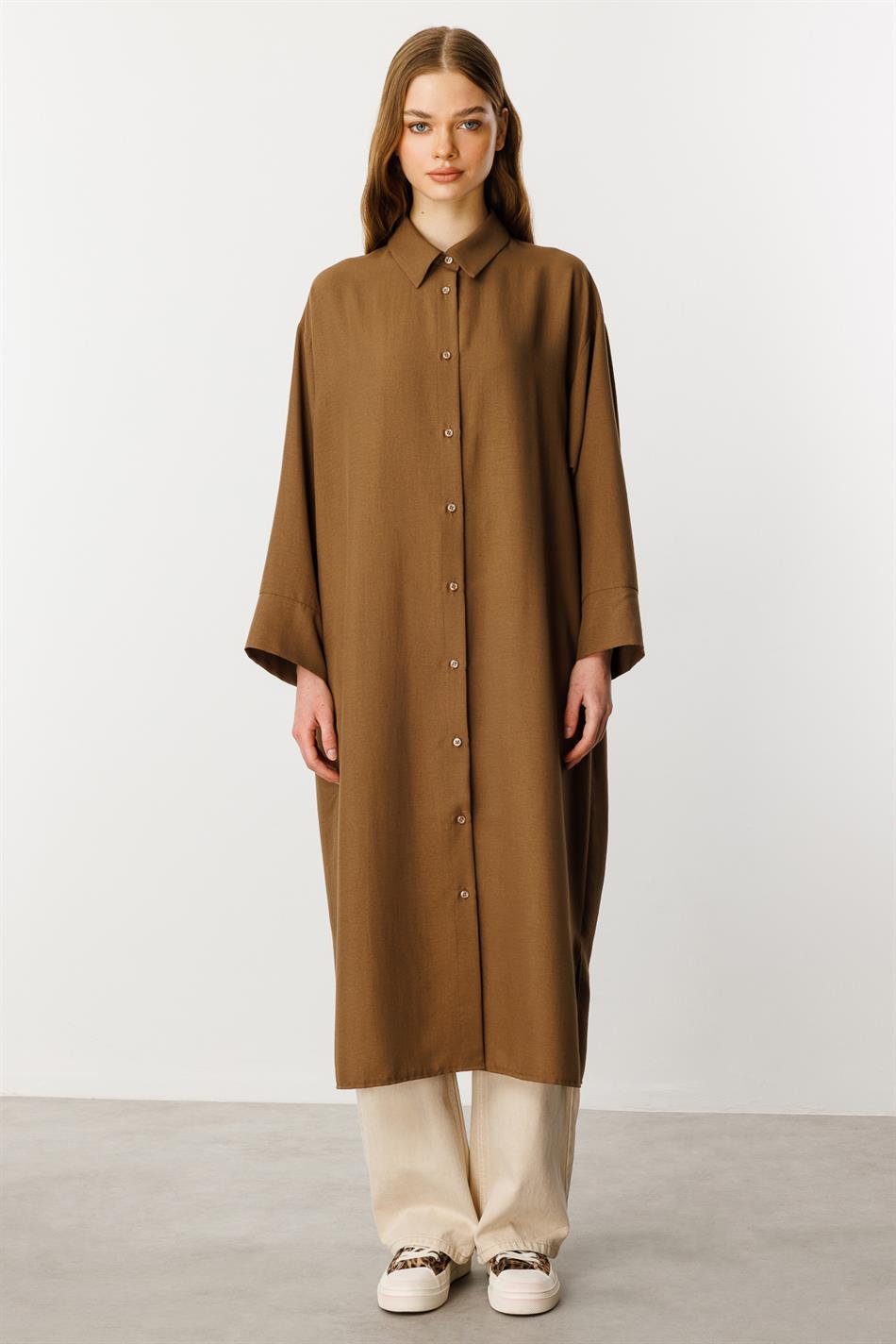 Forall Seidenstoff: Bequeme und leichte, zeitlose Sportjacke – Kaffee