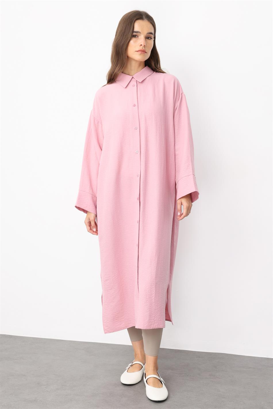 Forall zijden sportjas, comfortabel en lichtgewicht, tijdloos model - Poederroze