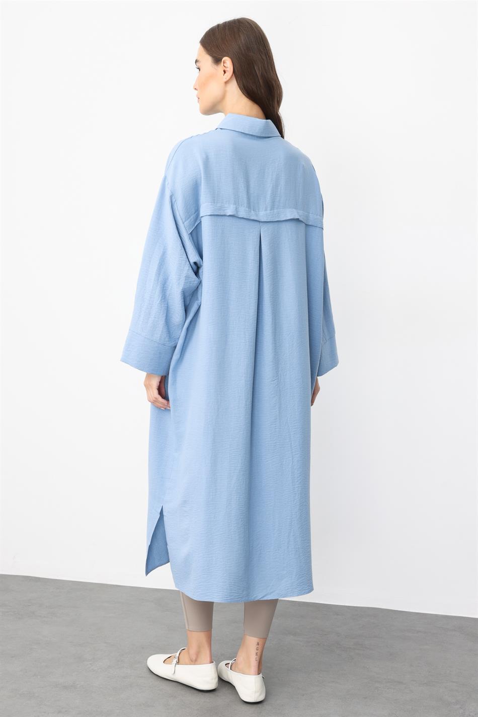 Forall zijden sportjas, comfortabel en lichtgewicht, tijdloos model - blauw