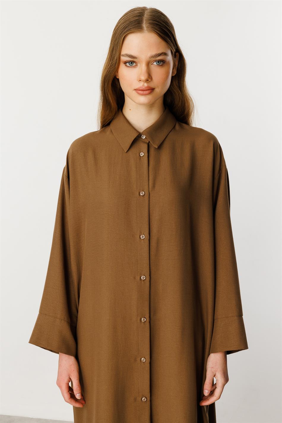 Forall Seidenstoff: Bequeme und leichte, zeitlose Sportjacke – Kaffee