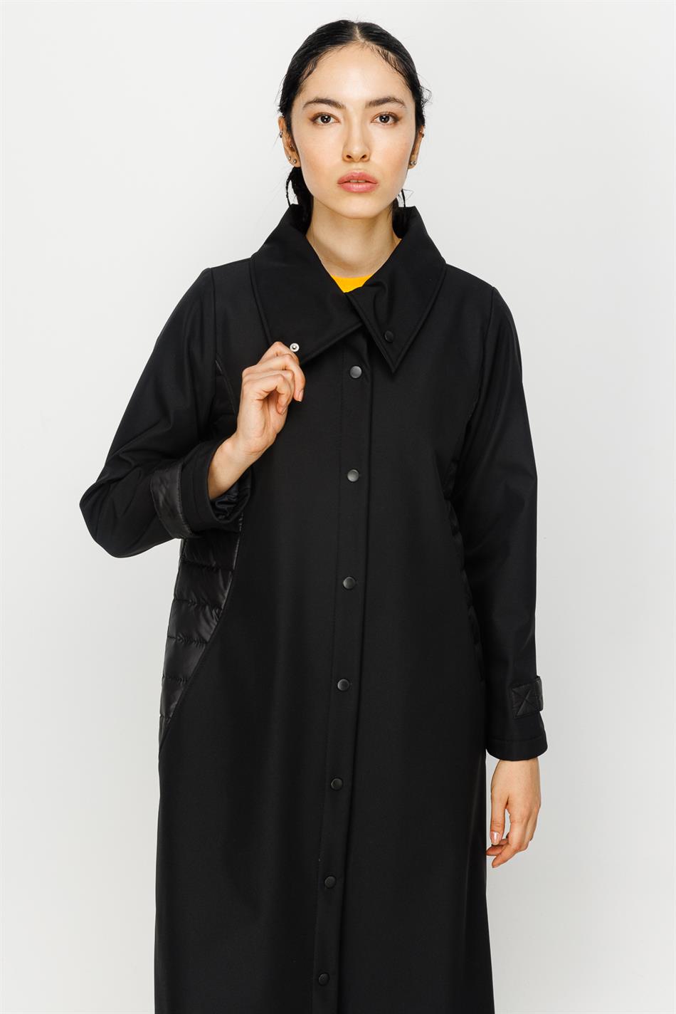 Comfort Sport Jas Met Fleece Gevoerde Stof Aan De Binnenkant Garnil Topper-Zwart