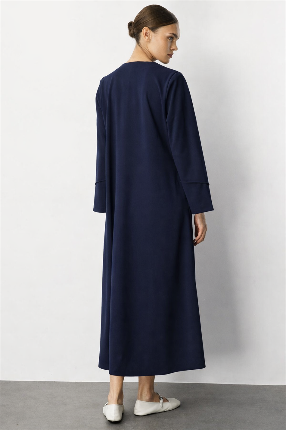 Krep Esnek Dokulu Örme Elişi Kırım Garni Sade Kap/ Ferace-Laci