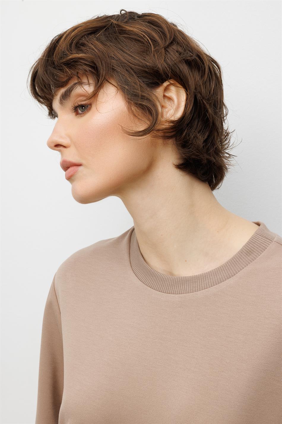 Leo Garni Gedetailleerde gebreide broekenset - Steen