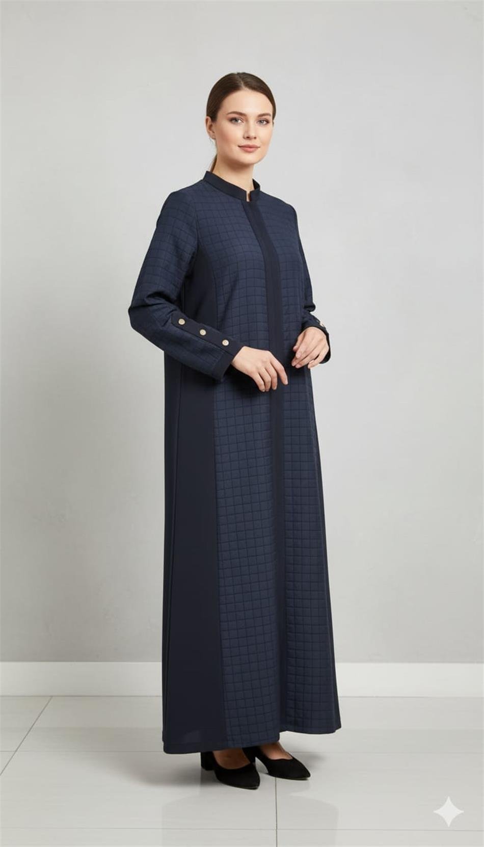 Mix Jakar Kapitone ve Krep Kumaş Karışımı Astarlı Zamansız Trench Kap-Laci