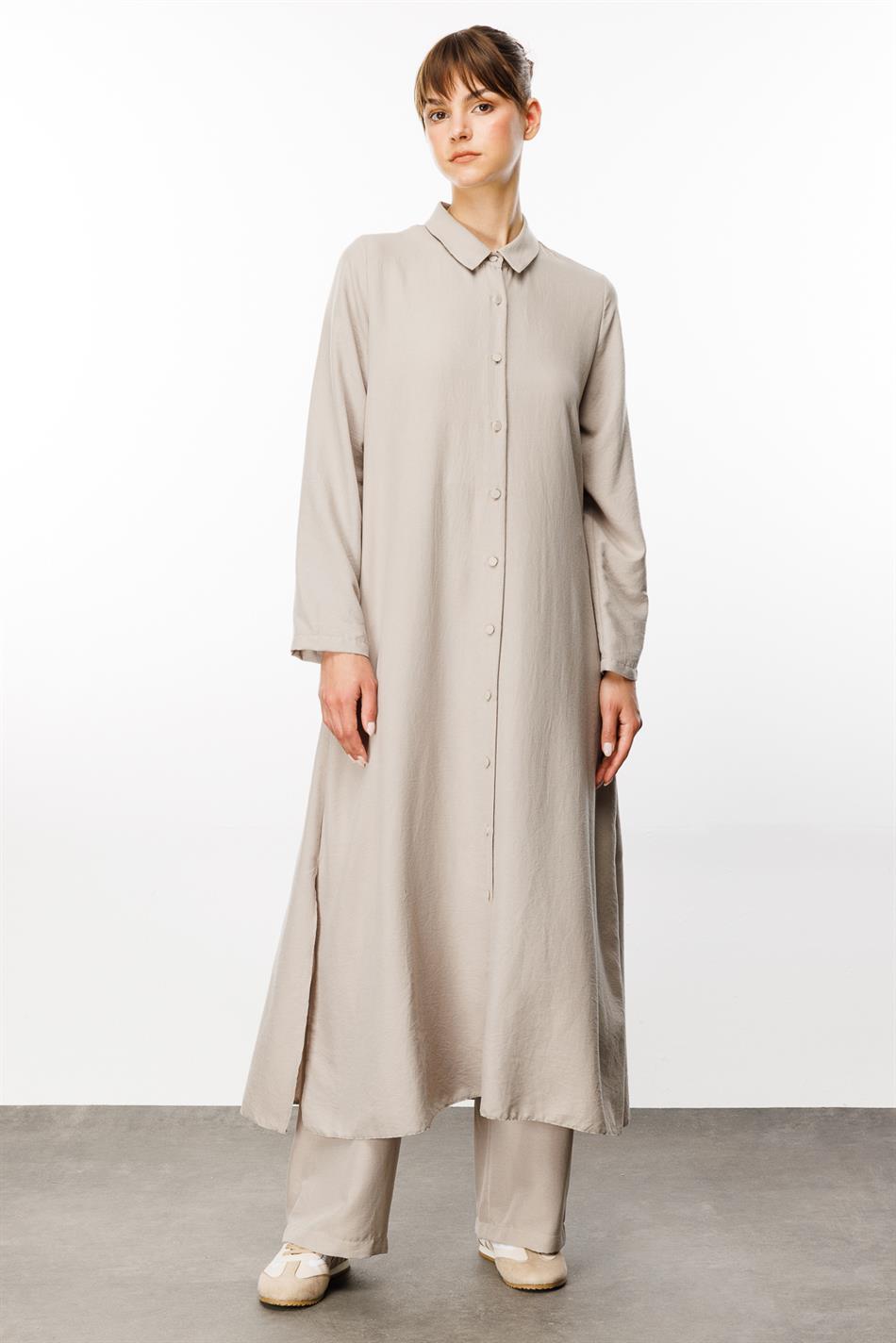 NOUVO İpekçe Doku Kap / Elbise-Taş