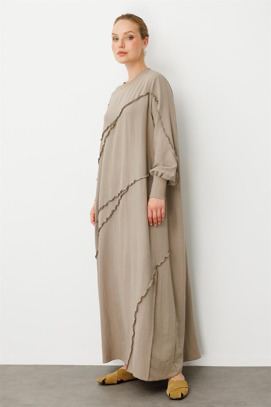 Parcha - Gerippter Spezialmantel in Seidenstruktur - R-MINK