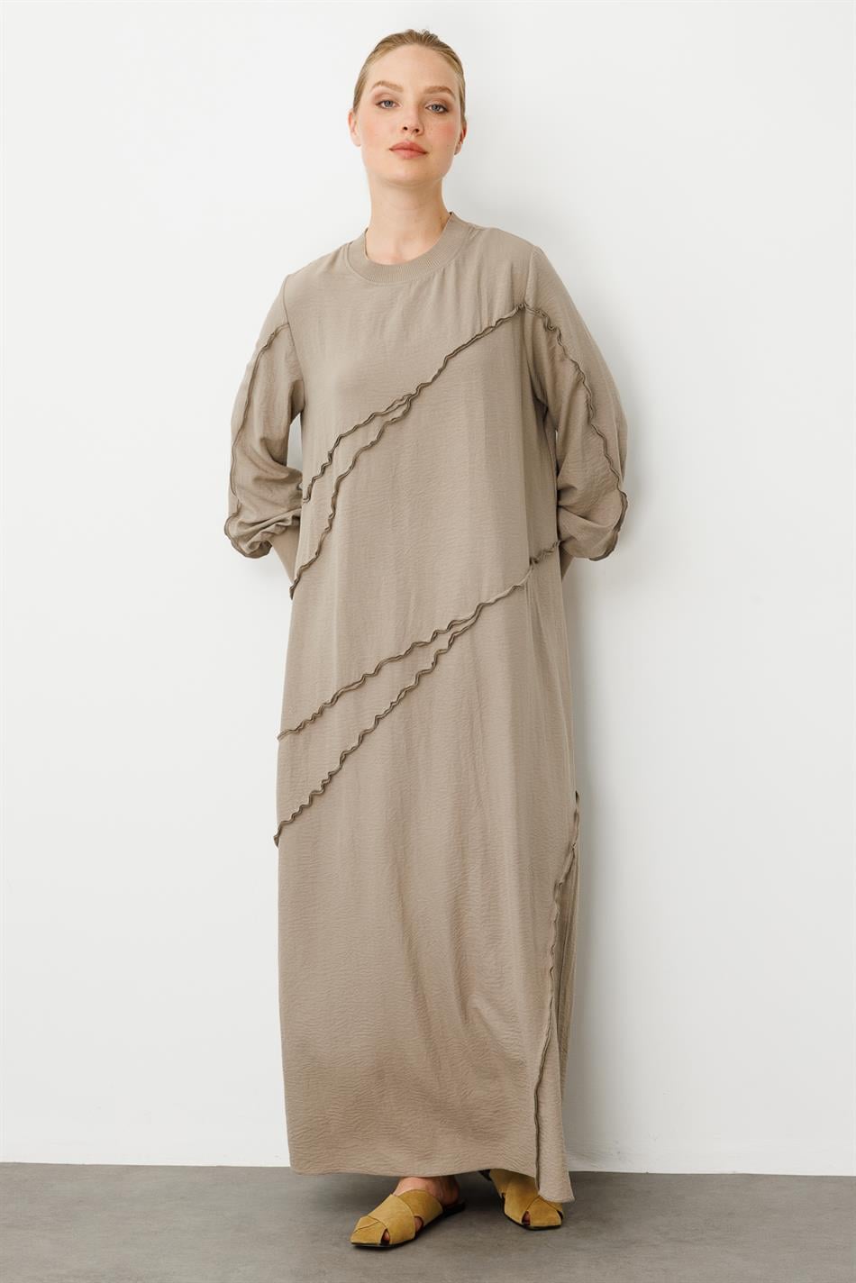 Parcha - Gerippter Spezialmantel in Seidenstruktur - R-MINK