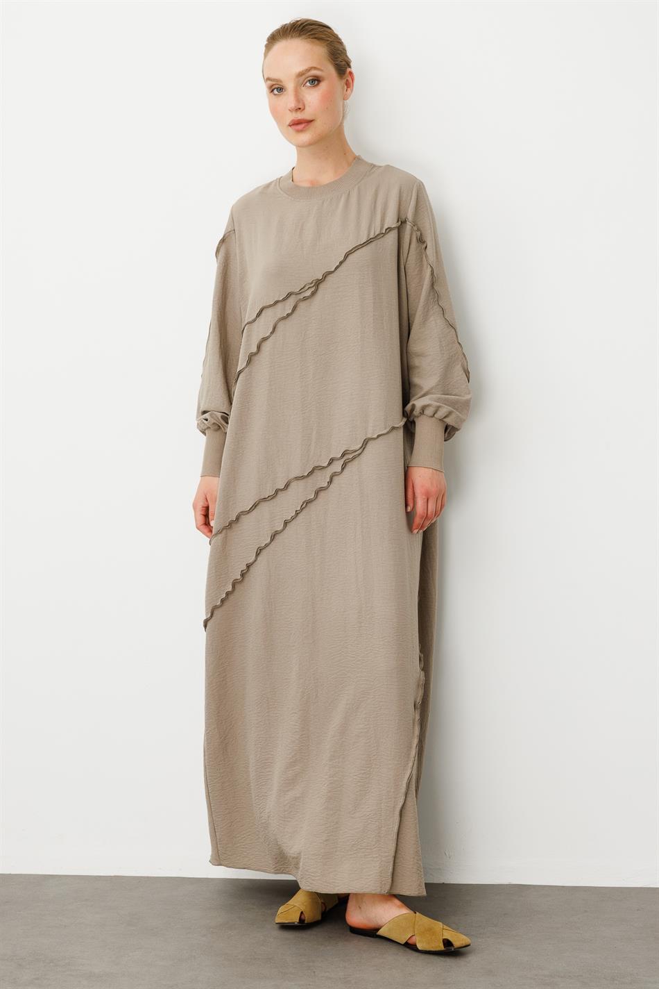 Parcha - Gerippter Spezialmantel in Seidenstruktur - R-MINK