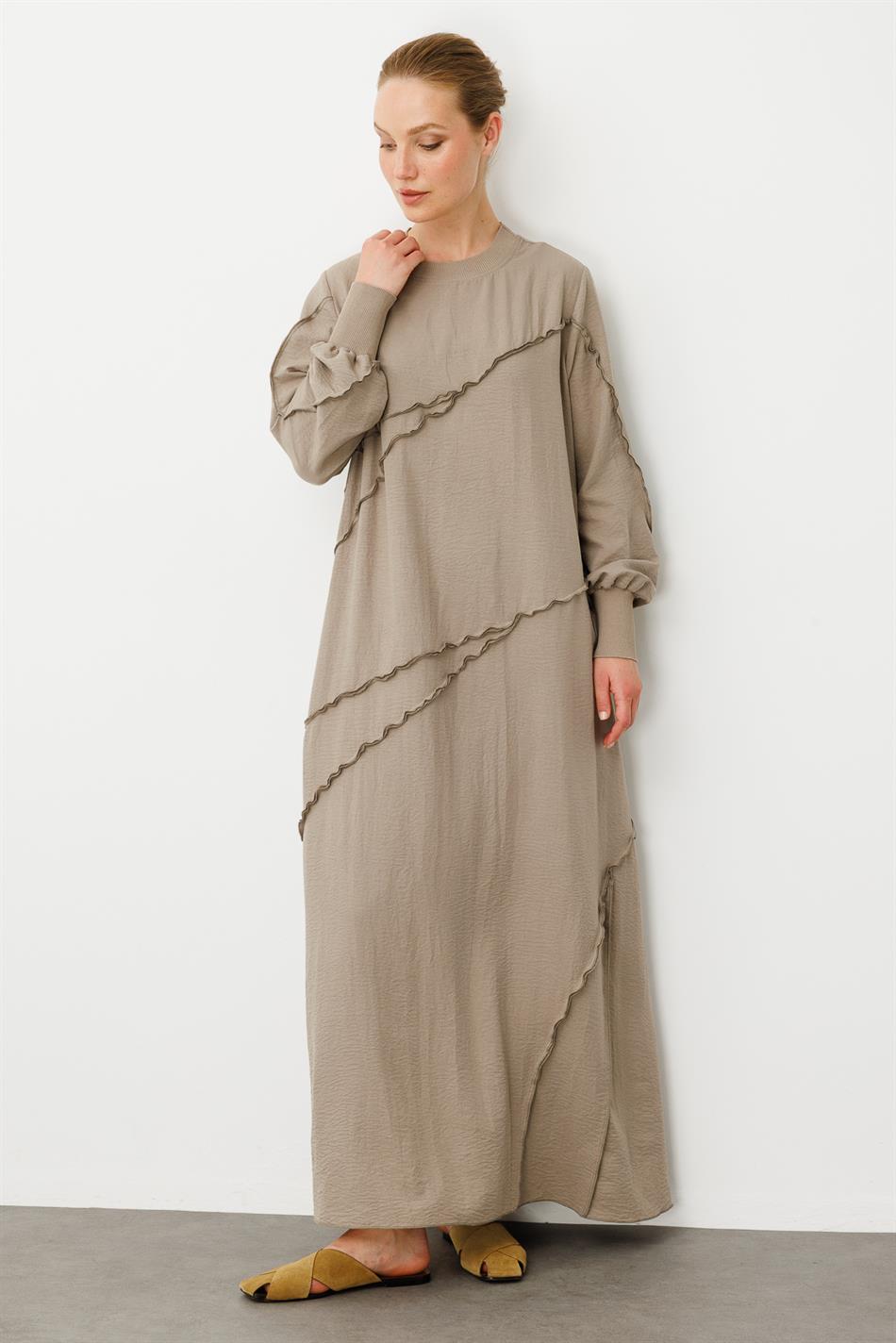 Parcha - Gerippter Spezialmantel in Seidenstruktur - R-MINK