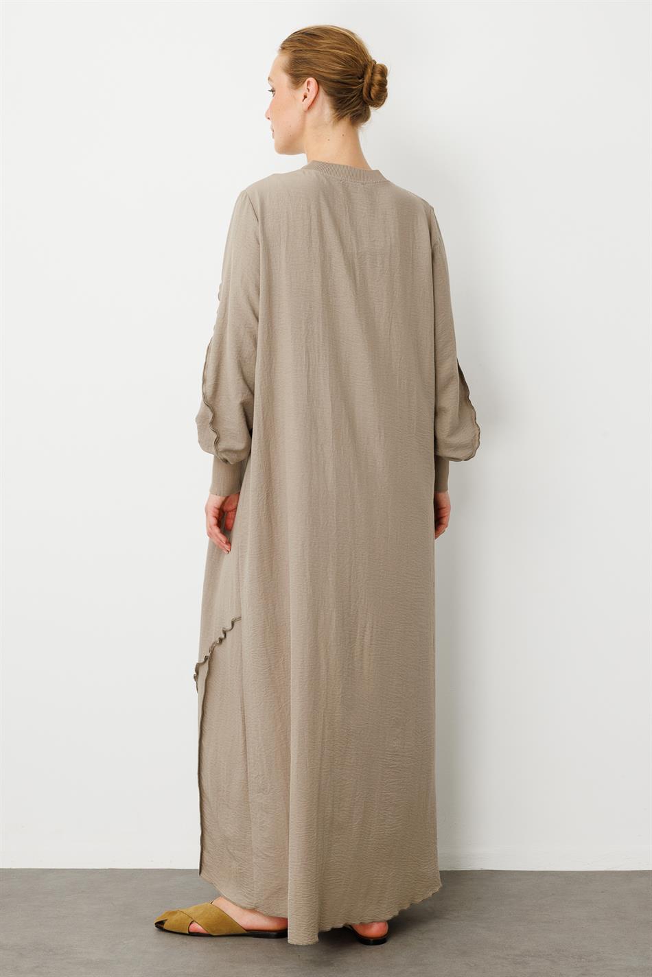 Parcha - Gerippter Spezialmantel in Seidenstruktur - R-MINK