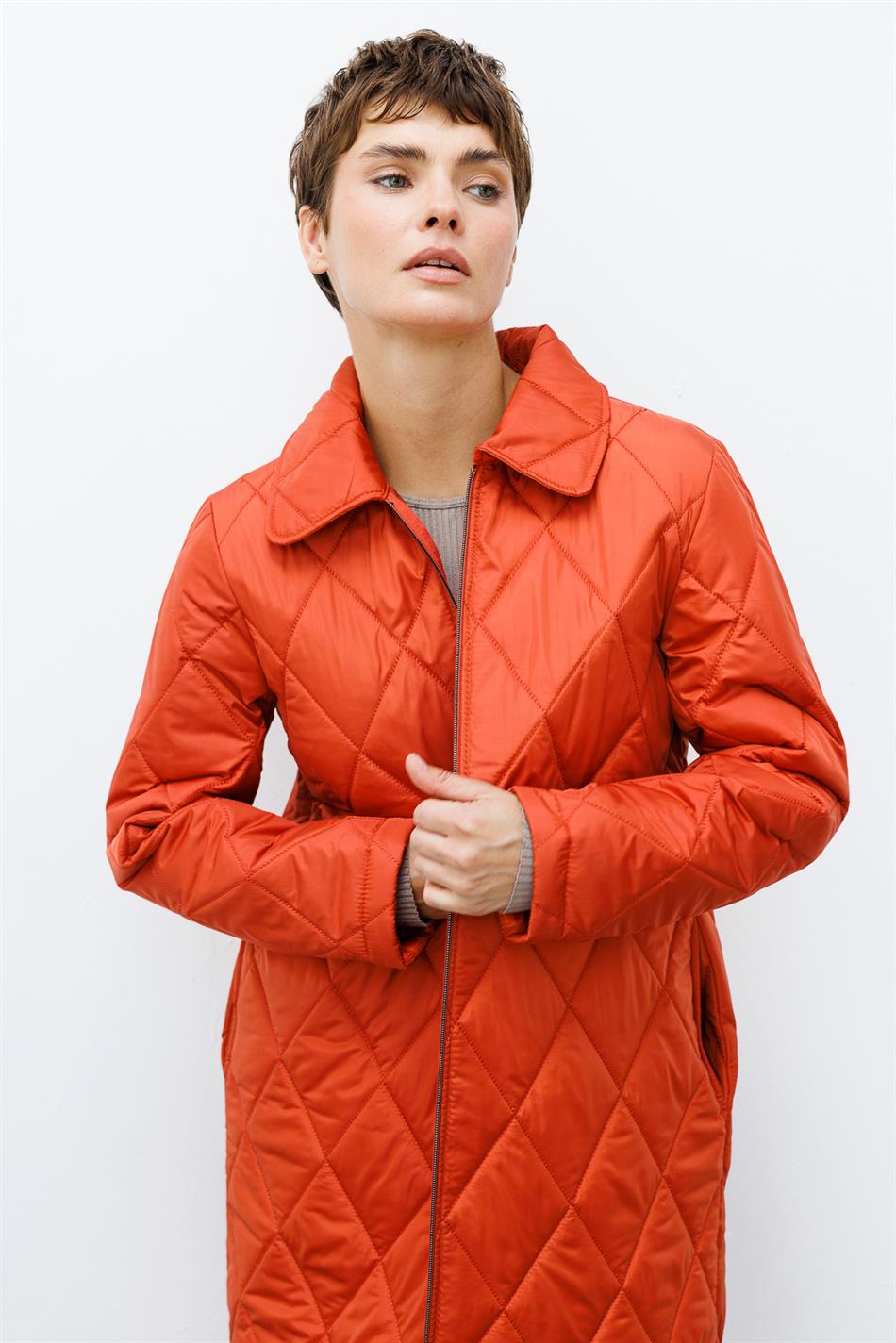 Paris Lichtgewicht, met vezels geïsoleerde lente trenchcoat - TILE