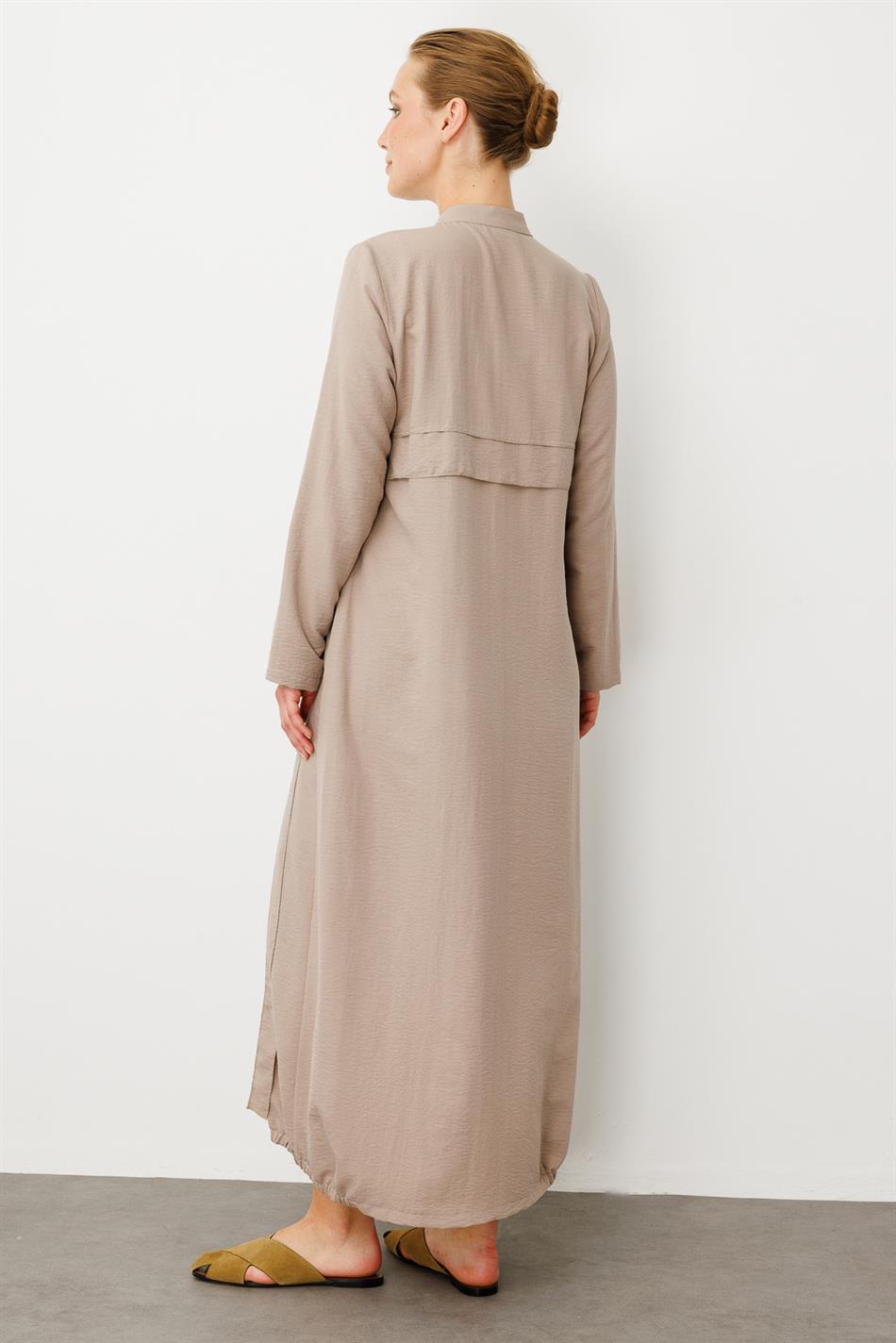 Rouge/ S Parça El İşi Dikiş Detaylı Elbise / Kap-R-TAŞ