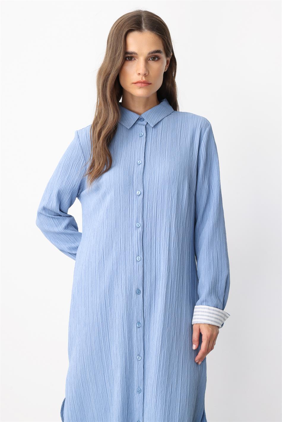 Shanti Garni Detailliertes Hosenset – Indigo