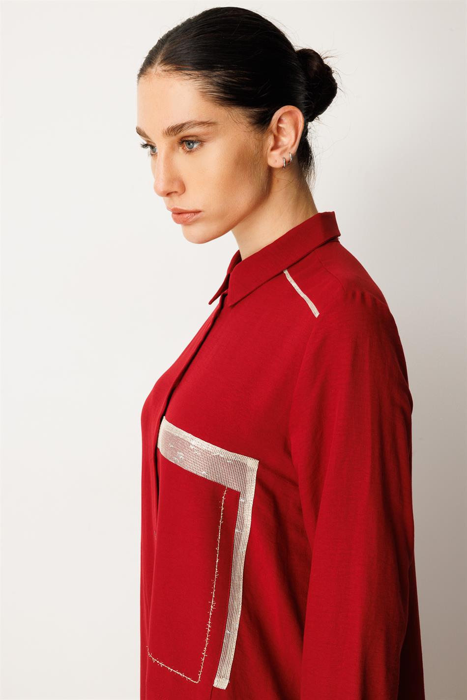 Tap İpekçe Doku Spor Kap/Tunik-Bordo