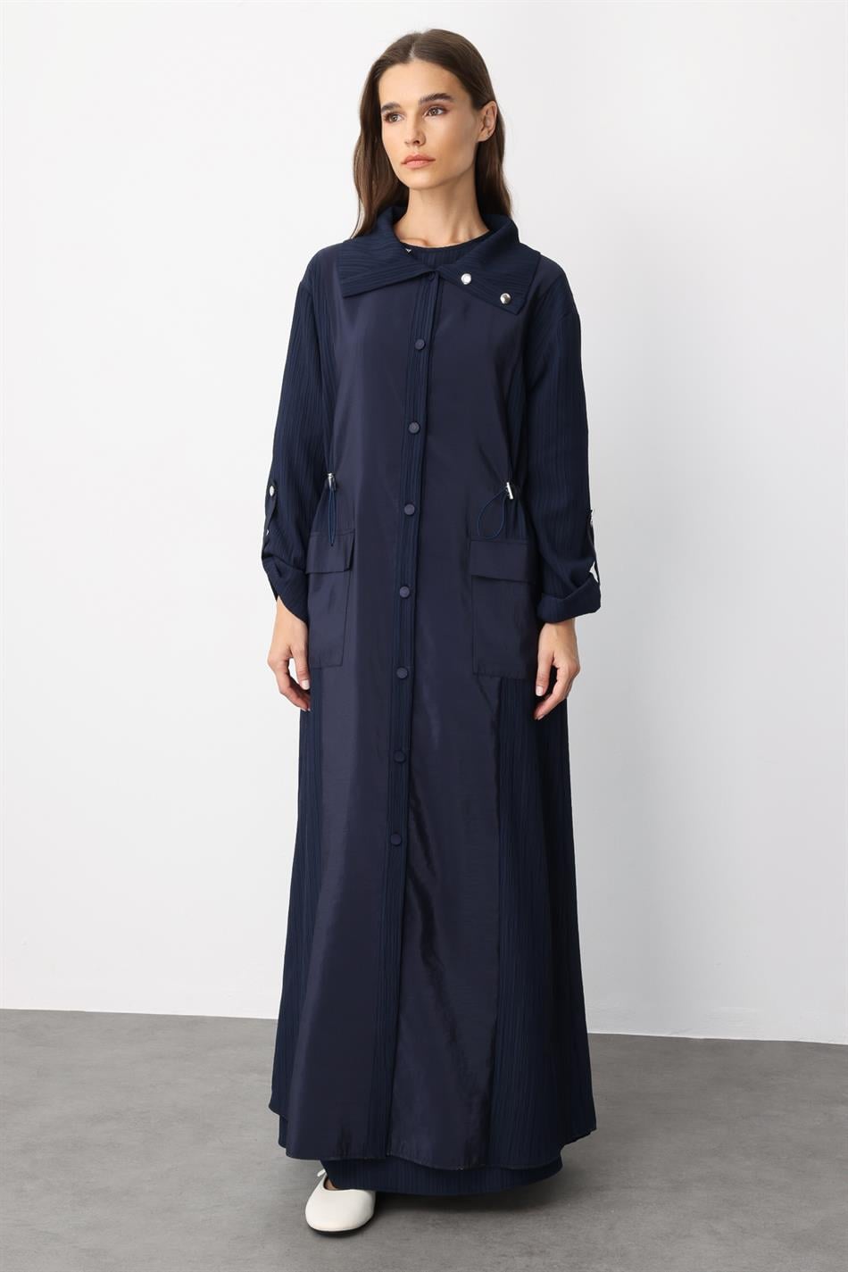 Poly /Cupra Ön Beden Özel Dokuma Kumaş Spor Kap Ferace-Laci