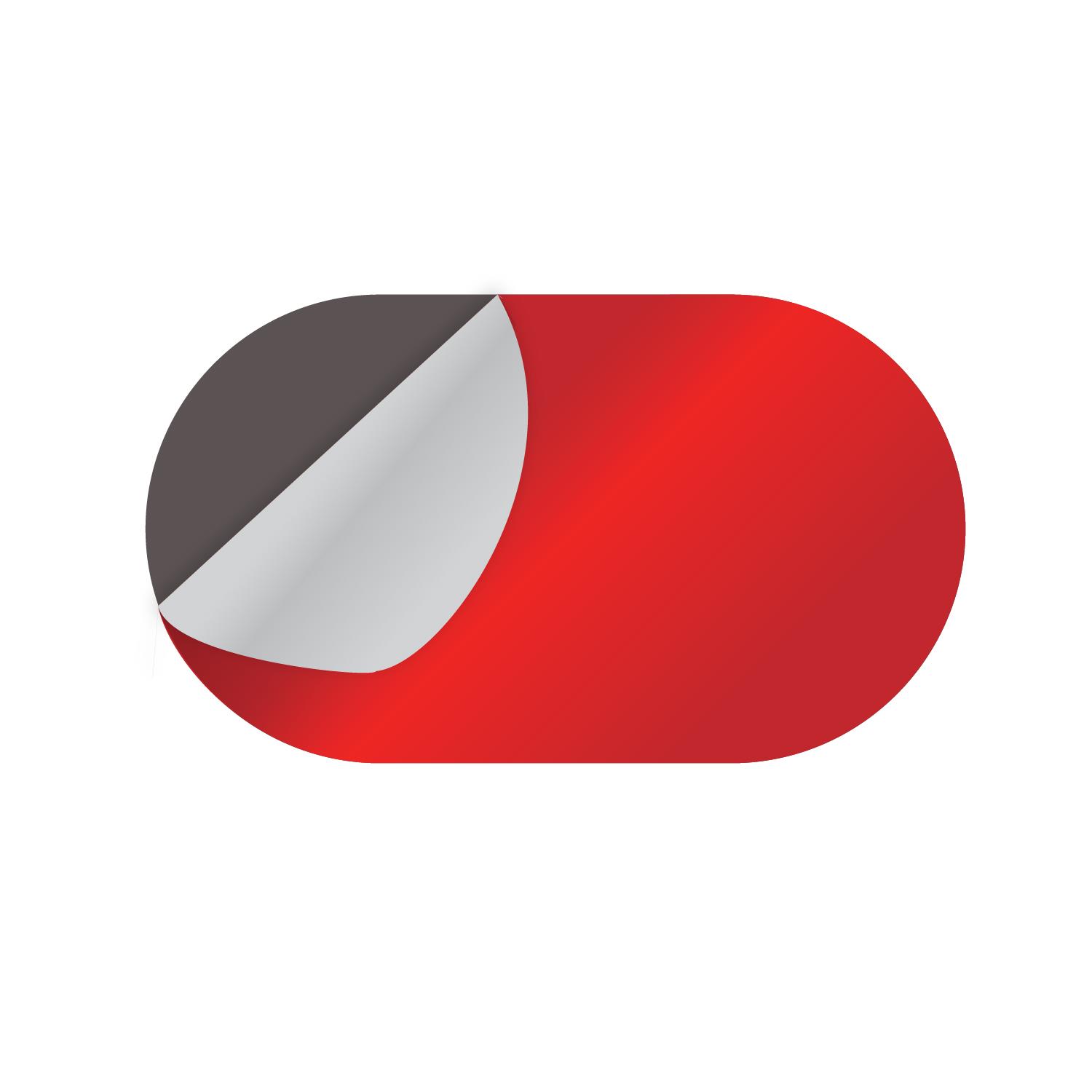 Boss TapeÇift Taraflı BantlarAkrilik Oval Hazır Kesim 120 Adet Gri 20mmx35mm