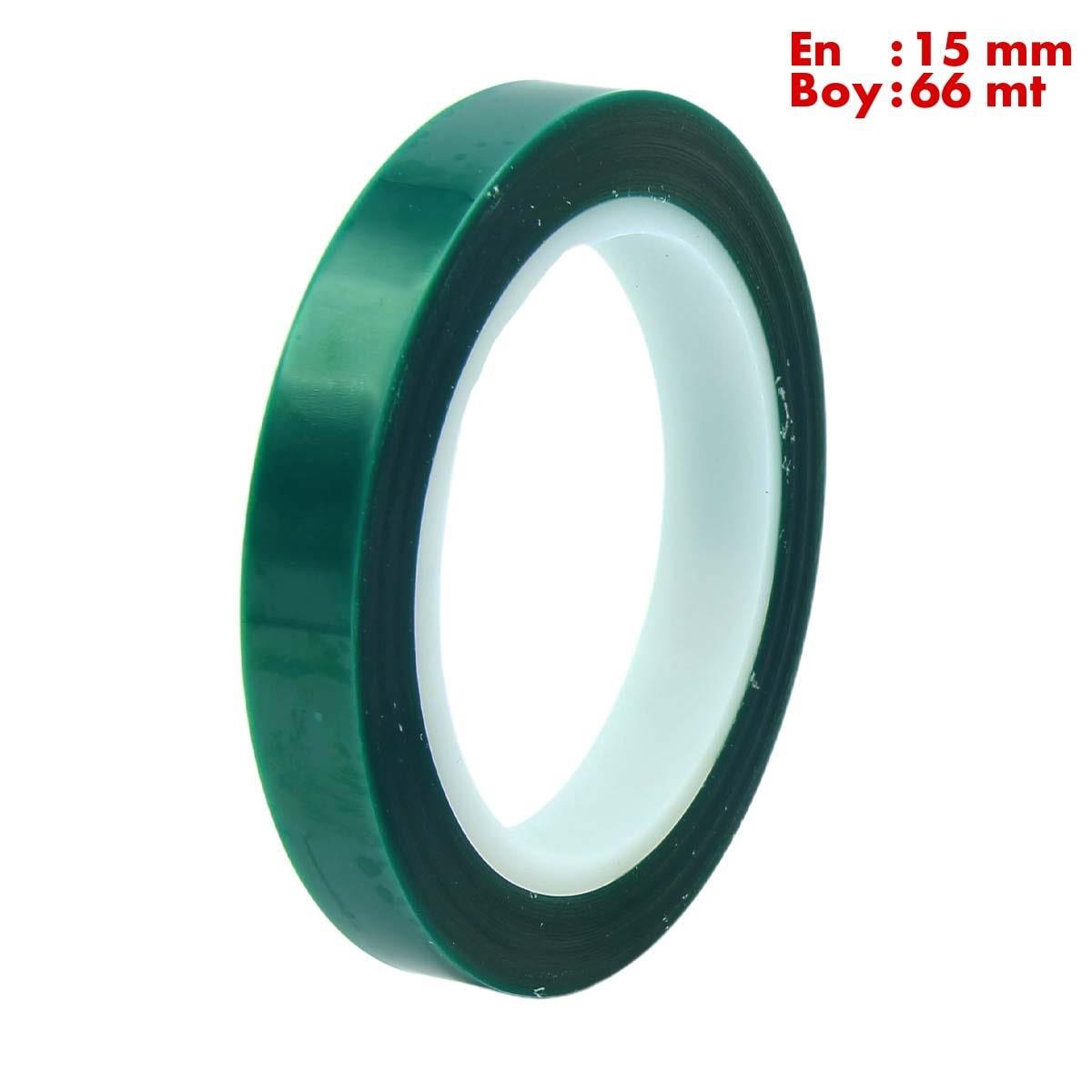 Boss TapeÇift Taraflı BantlarIsıya Dayanıklı Polyester Maskeleme Bandı En:15mm Boy:66mt