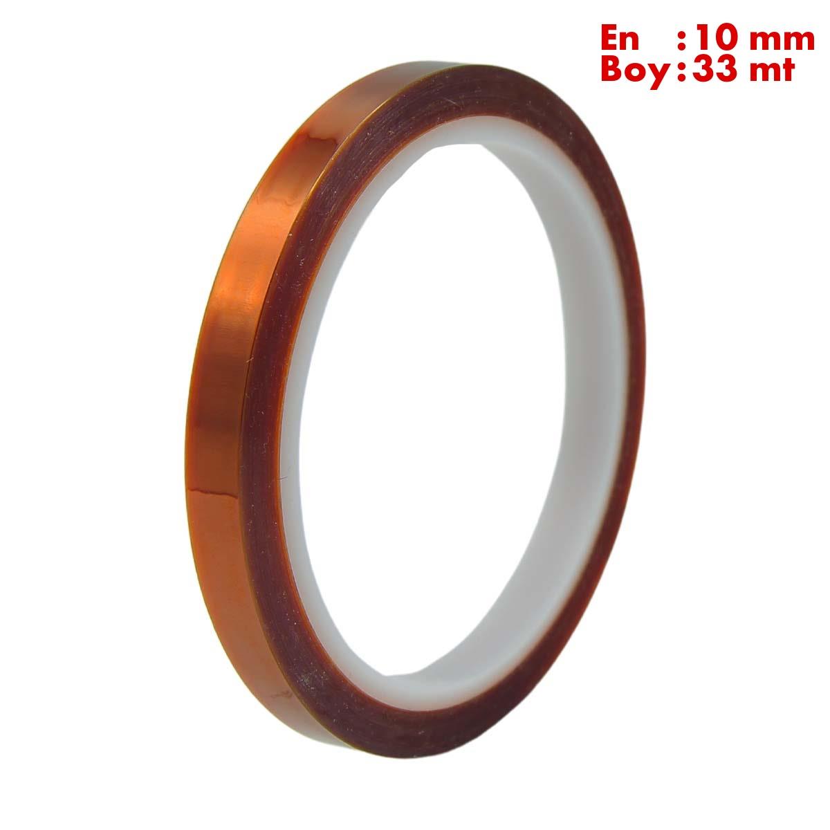 Boss TapeMaskeleme BantlarıKapton Bant 260 Dereceye Dayanıklı Bant En:10mm Boy:33mt