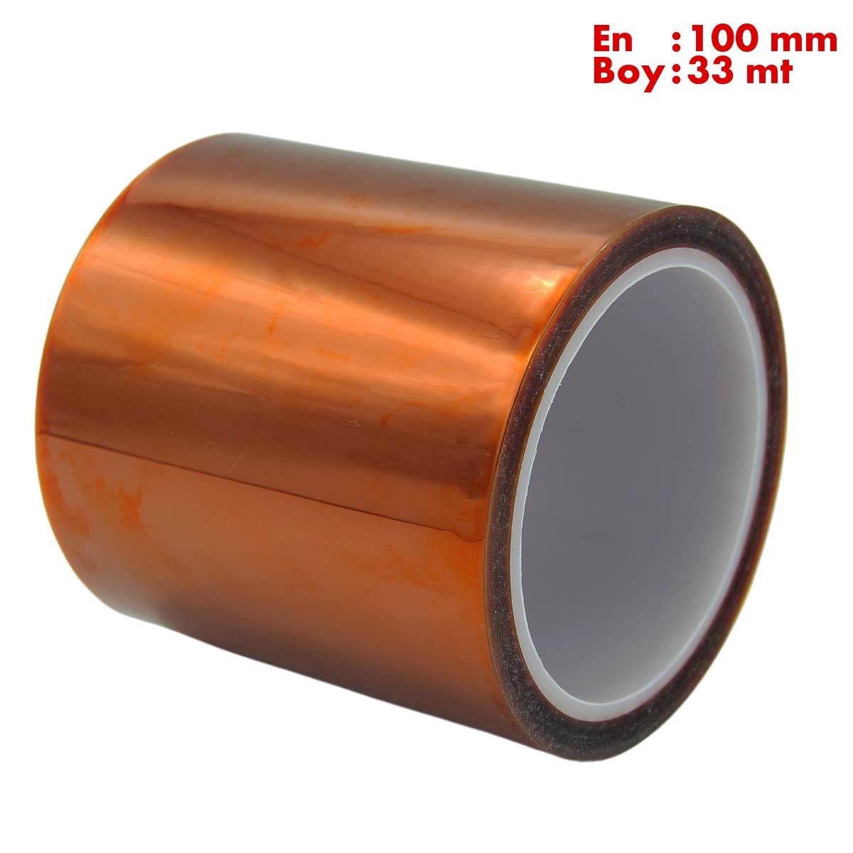 Boss TapeMaskeleme BantlarıKapton Bant 260 Dereceye Dayanıklı Bant En:100mm Boy:33mt