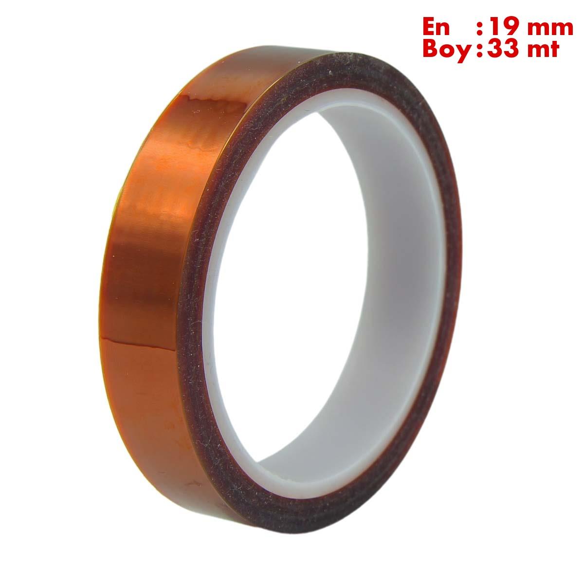 Boss TapeMaskeleme BantlarıKapton Bant 260 Dereceye Dayanıklı Bant En:19mm Boy:33mt