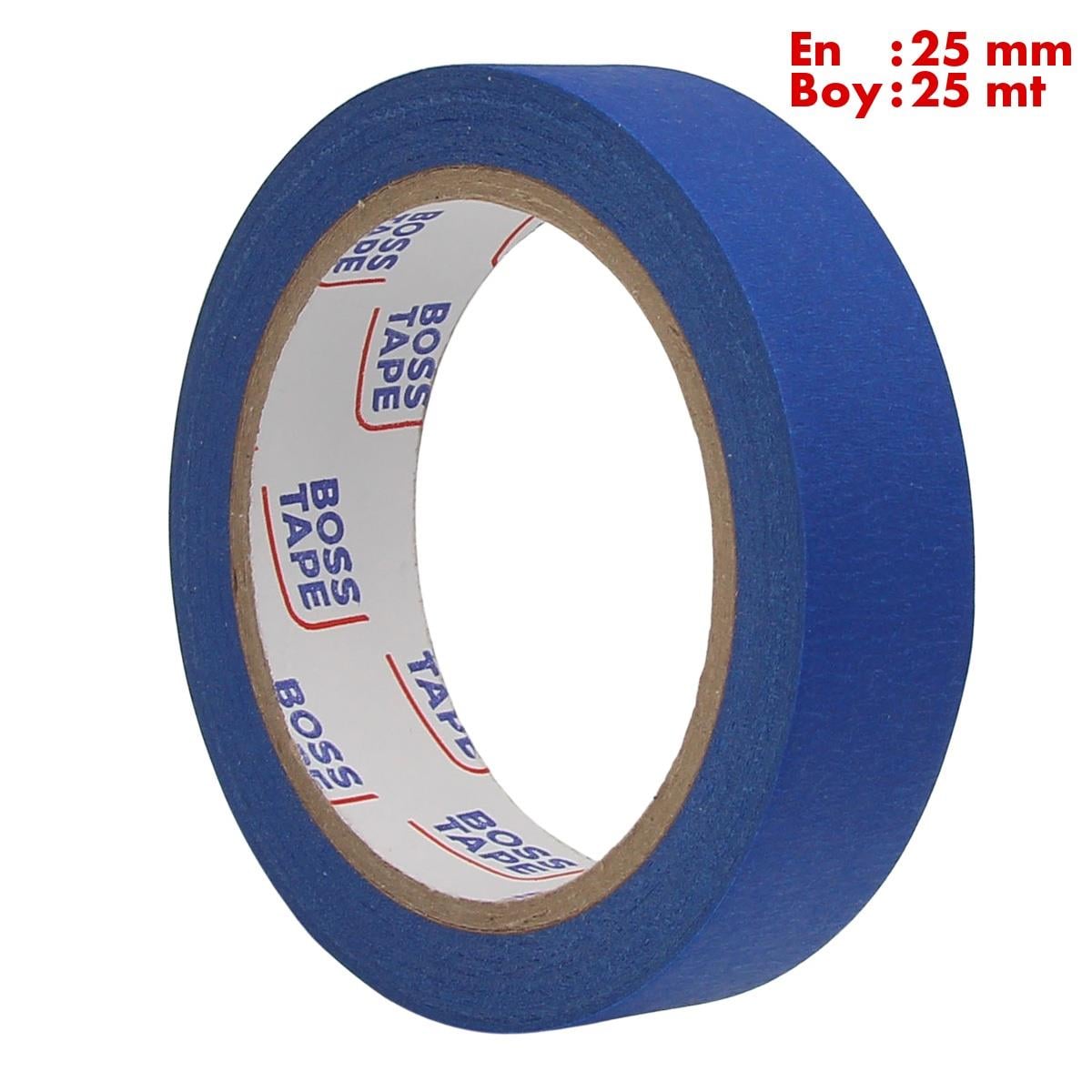 Boss TapeMaskeleme BantlarıLacivert Maskeleme Bandı Kağıt Bant En:25mm Boy:25mt