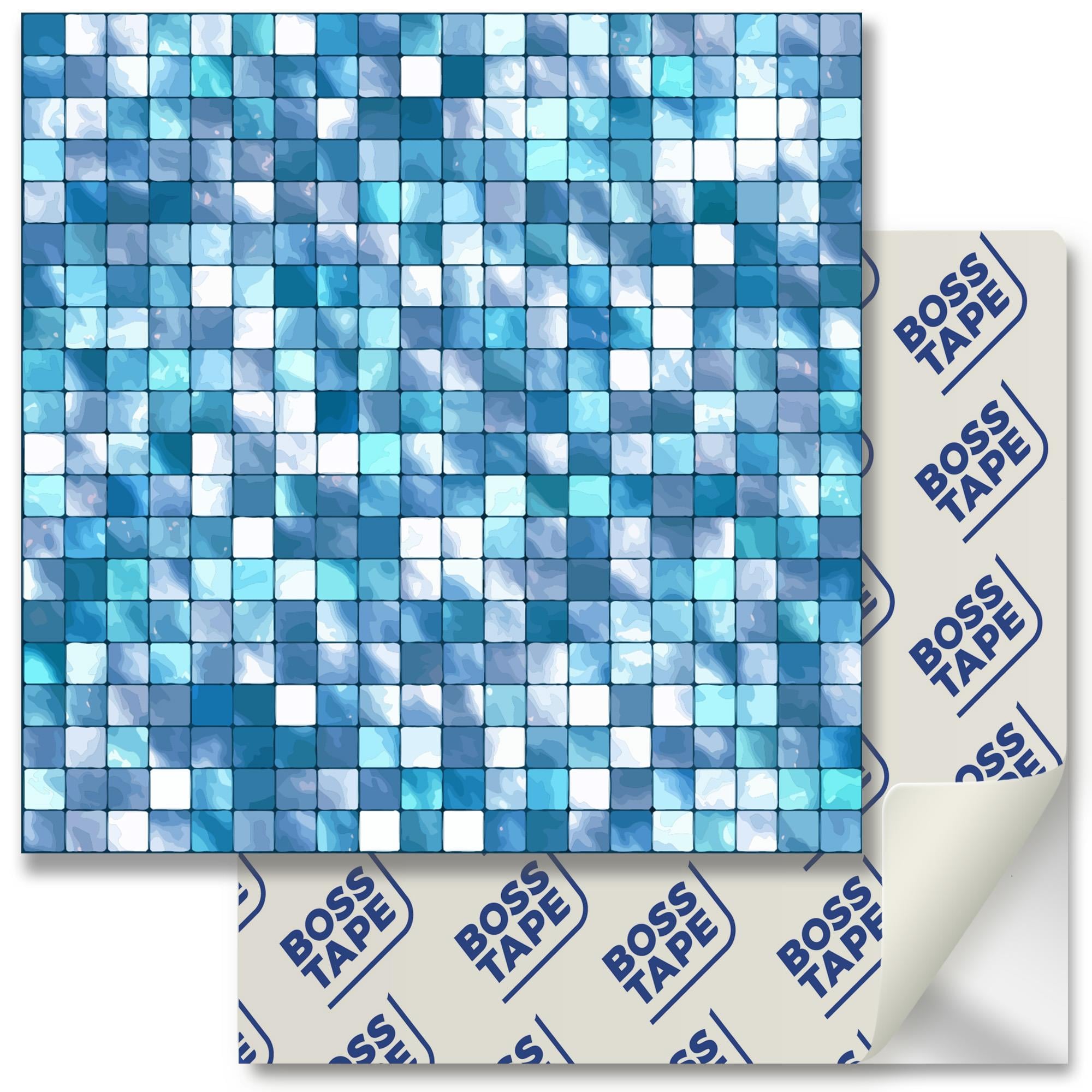 Boss TapeDöşemeYapışkanlı Banyo Mutfak Fayans Kaplama Mozaik Pvc Karo 30x30cm (0,36 m²)