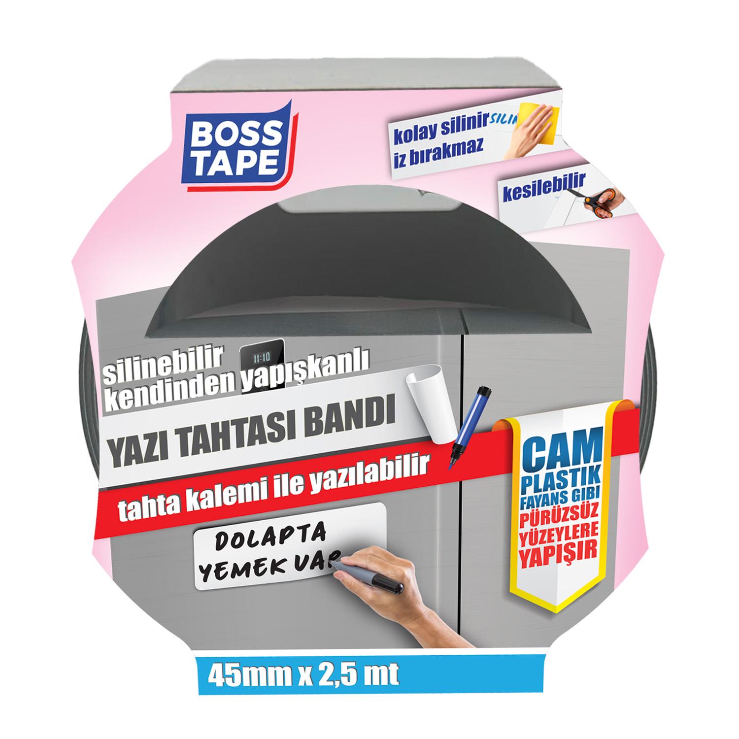 Boss TapeKırtasite BantlarıYazı Tahtası Bandı En:45mm Boy:2,5mt