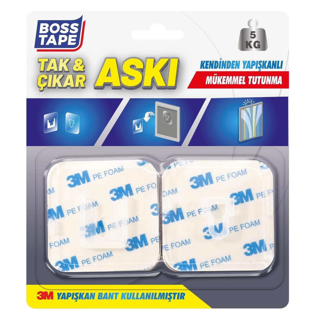 3M Yapıştırıcılı Tak Çıkar Yapılabilen Geçmeli Askı
