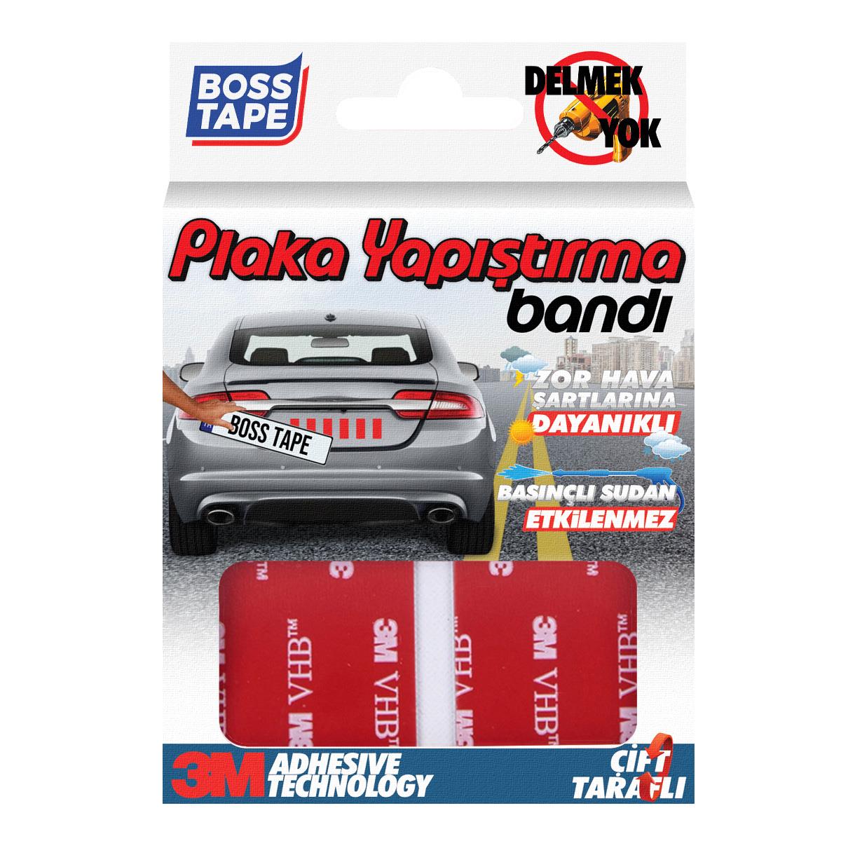 3MElektrik BantlarıOtomobil Motosiklet Plaka Yapıştırma Bandı Çok Güçlü Suya Dayanıklı 12 Adet 3M Yapışkanlı