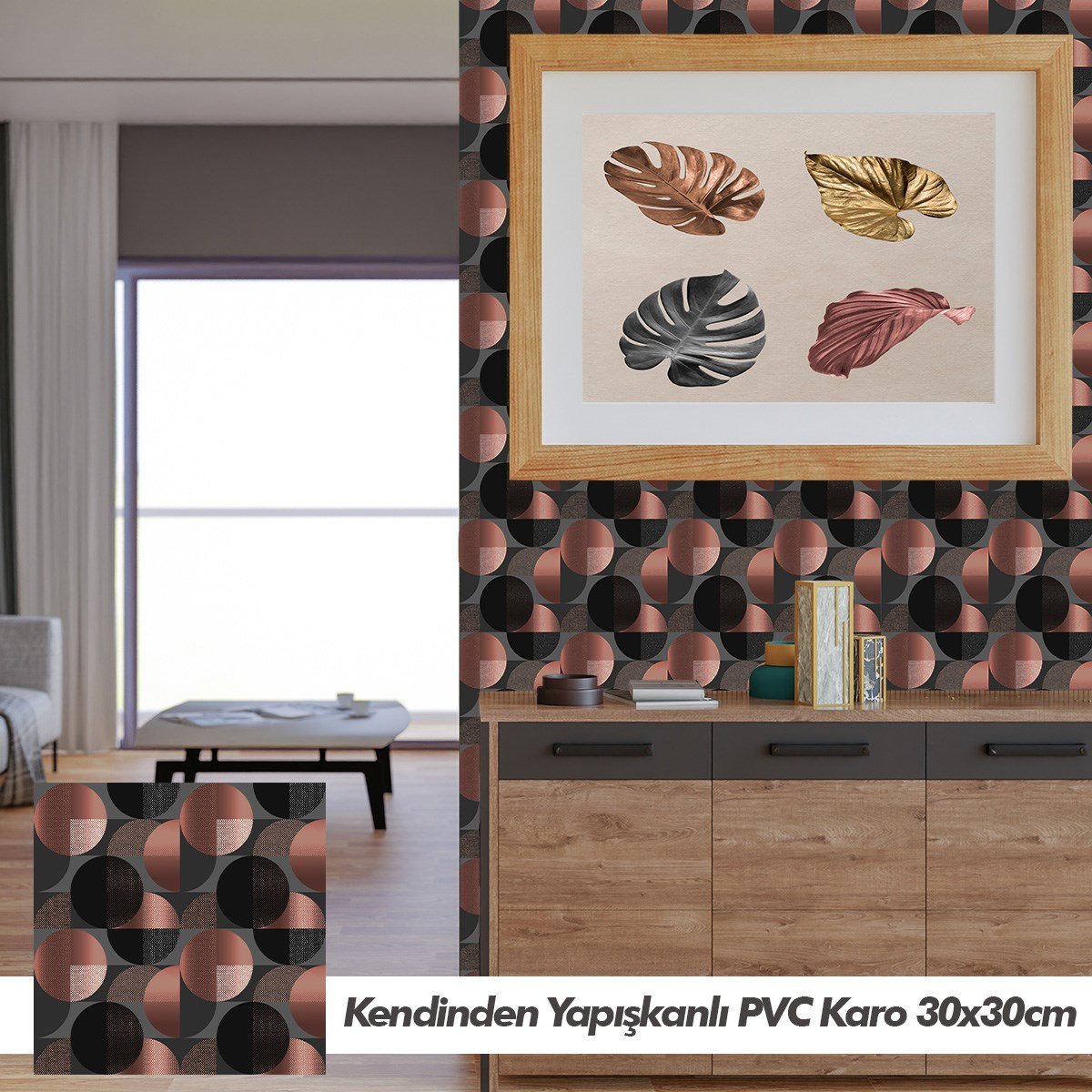 Boss 12 Adet PVC Karo Sphere 30x30cm (1,08 m²)