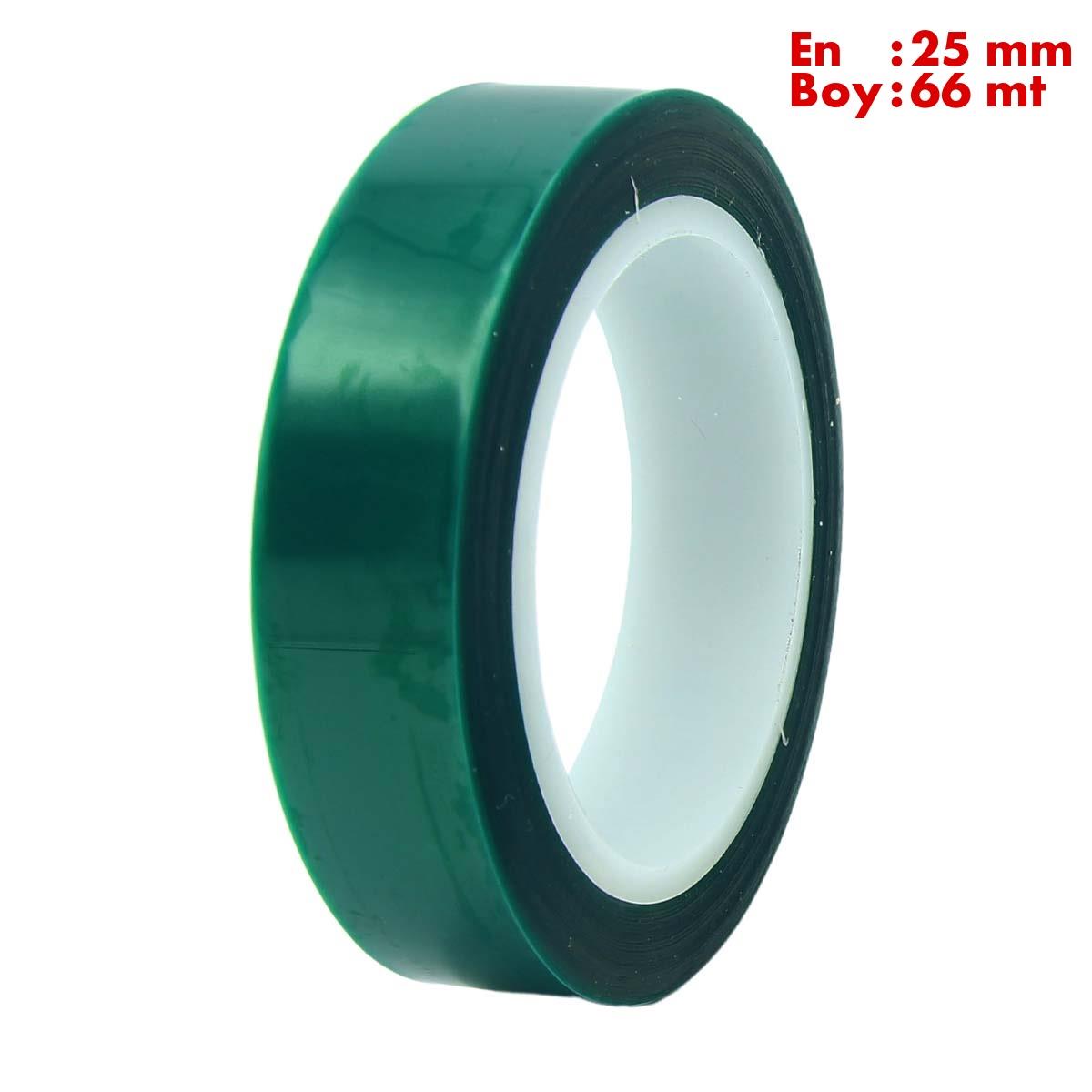 Boss TapeÇift Taraflı BantlarIsıya Dayanıklı Polyester Maskeleme Bandı En:25mm Boy:66mt